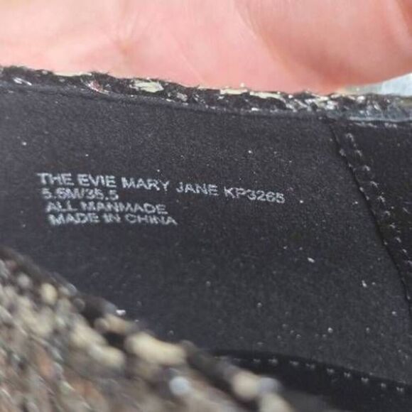 Katy Perry The Evie Mary Jane Metallic Silver Size 5.5 - Picture 13 of 13